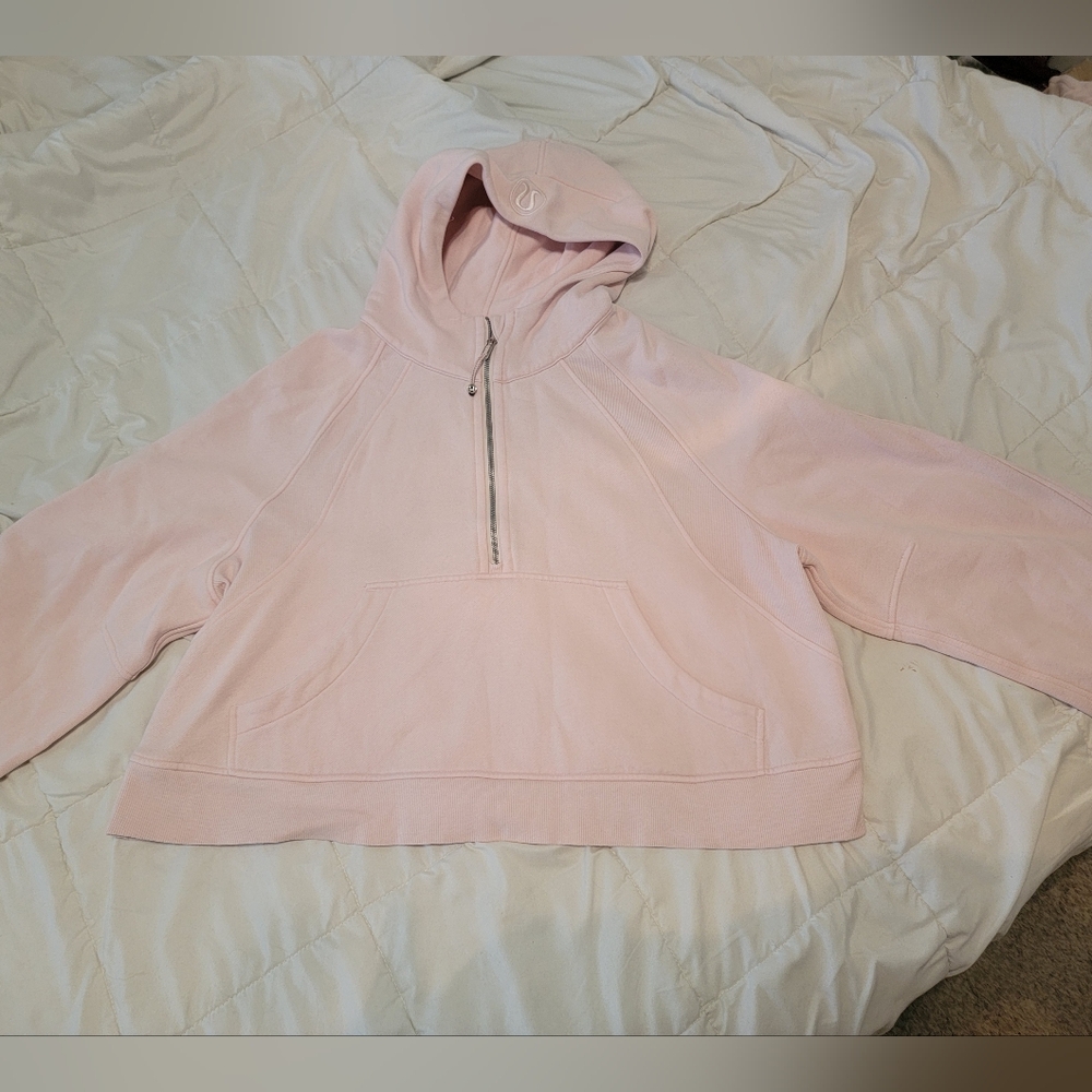 Lululemon Scuba Oversized Half-Zip Hoodie Strawberry Milkshake Sz XL/XXL - Picture 9 of 16